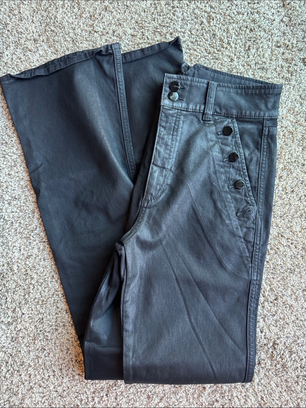 EUC Joe’s Georgia Black Coated Jeans - Only Worn Once.